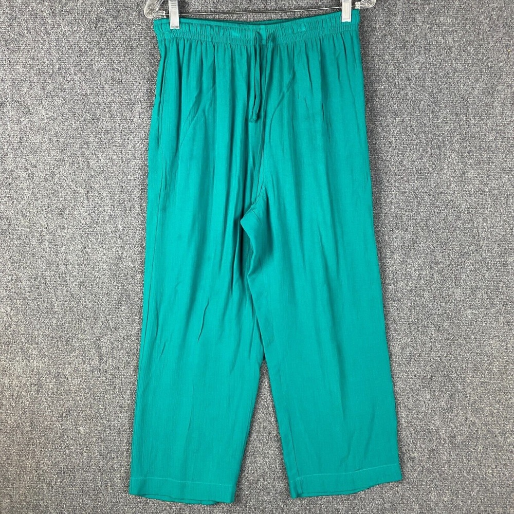 Sag Harbor Trousers Bloomer Pants Women's Small Drawstring Stretch 100% Rayon S‎